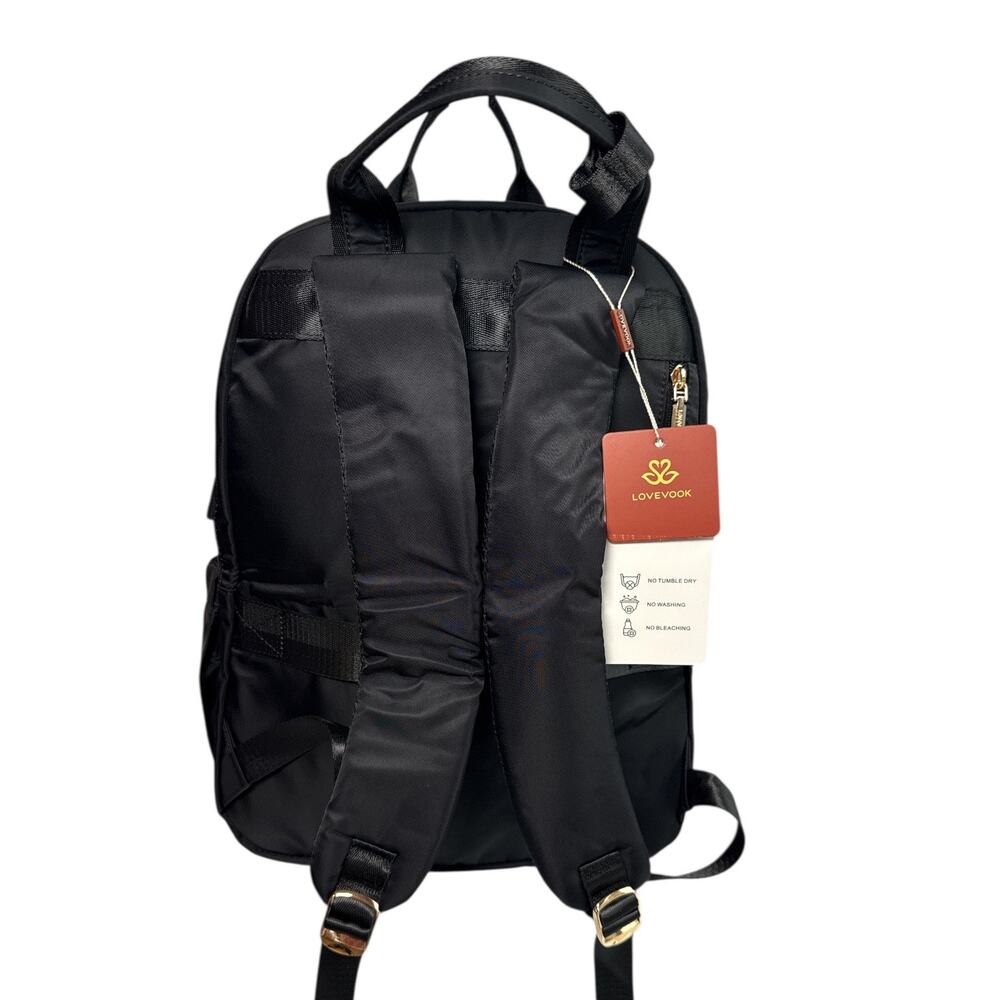 Nylon Laptop Backpack 15.6” USB Charging Port + Dust Bag New with tags - Picture 3 of 9